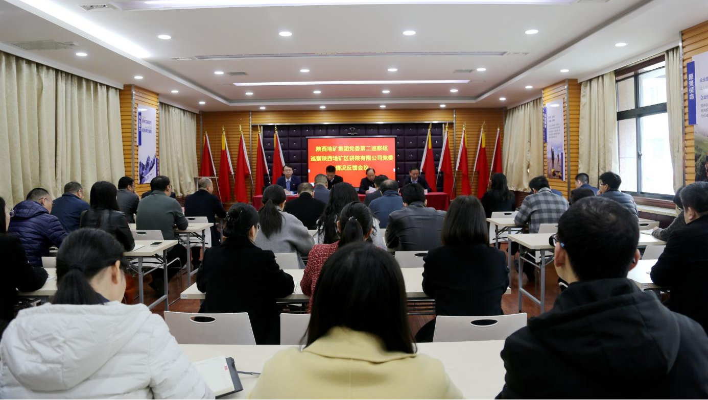 陜西地礦集團(tuán)黨委第二巡察組召開巡察陜西地礦區(qū)研院有限公司黨委情況反饋會(huì)